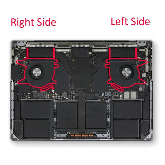 1 Pairs CPU Cooling Cooler Fan For MacBook Pro M2 14 A2779 2023 EMC3650