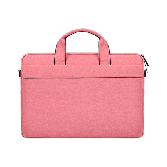 ST03S 13.3 inch Double Side Pockets Wearable Oxford Cloth Soft Handle Portable Laptop Tablet Bag(Pink)