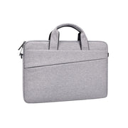 ST03S 13.3 inch Double Side Pockets Wearable Oxford Cloth Soft Handle Portable Laptop Tablet Bag(Grey)