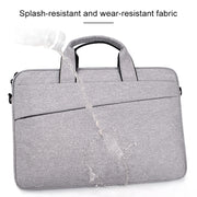 ST03S 13.3 inch Double Side Pockets Wearable Oxford Cloth Soft Handle Portable Laptop Tablet Bag(Grey)