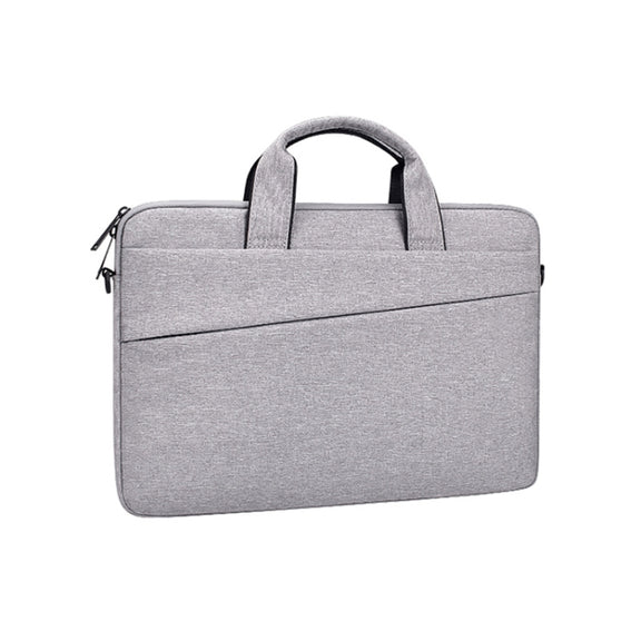 ST03S 13.3 inch Double Side Pockets Wearable Oxford Cloth Soft Handle Portable Laptop Tablet Bag(Grey)