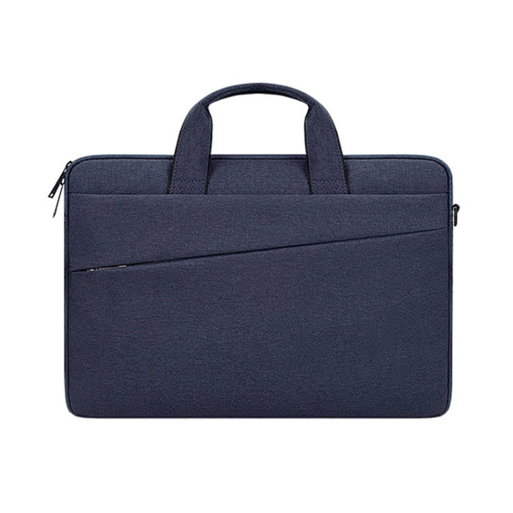 ST03S 14.1 inch Double Side Pockets Wearable Oxford Cloth Soft Handle Portable Laptop Tablet Bag(Navy Blue) - 14.1 inch by PMC TechLife | Online Shopping South Africa | PMC TechLife | Buy Now Pay Later Mobicred