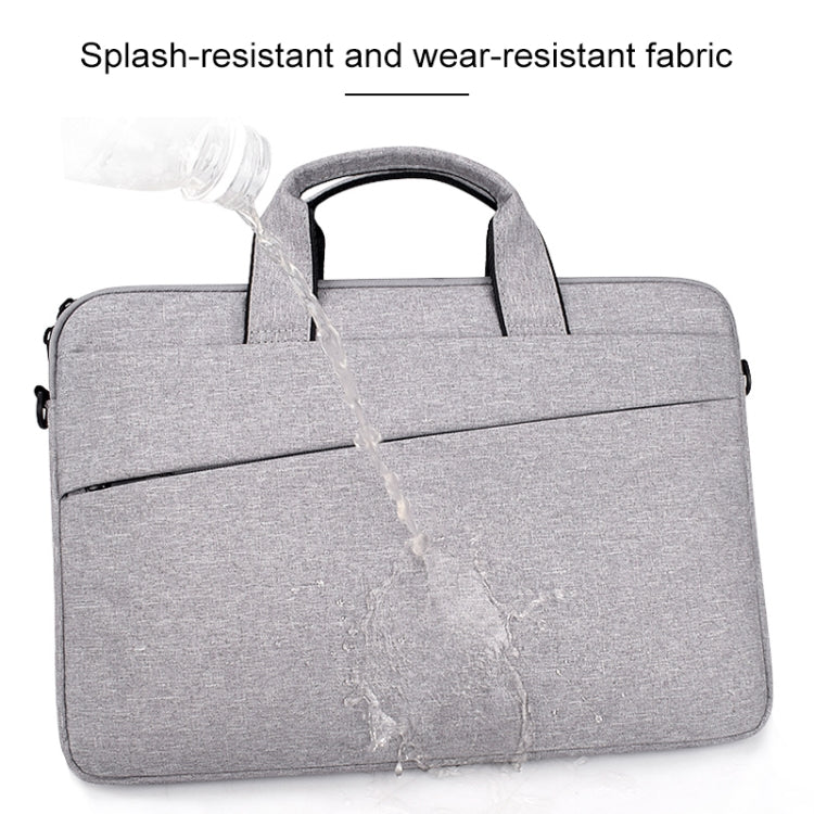 ST03S 15.4 inch Double Side Pockets Wearable Oxford Cloth Soft Handle Portable Laptop Tablet Bag(Pink)