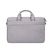 ST03S 15.4 inch Double Side Pockets Wearable Oxford Cloth Soft Handle Portable Laptop Tablet Bag(Grey)