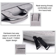 ST03S 15.4 inch Double Side Pockets Wearable Oxford Cloth Soft Handle Portable Laptop Tablet Bag(Grey)
