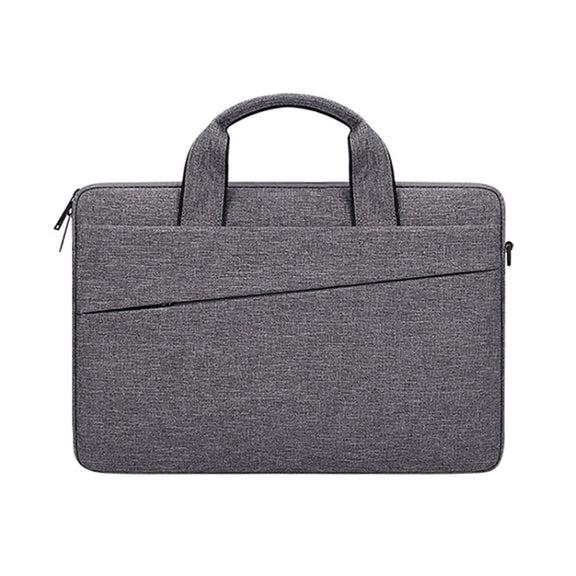 ST03S 15.6 inch Double Side Pockets Wearable Oxford Cloth Soft Handle Portable Laptop Tablet Bag(Deep Space Gray)