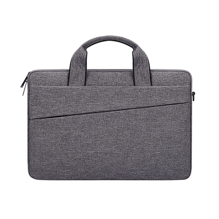 ST03S 15.6 inch Double Side Pockets Wearable Oxford Cloth Soft Handle Portable Laptop Tablet Bag(Deep Space Gray)