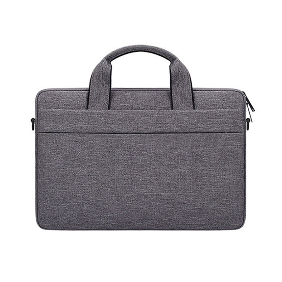 ST03S 15.6 inch Double Side Pockets Wearable Oxford Cloth Soft Handle Portable Laptop Tablet Bag(Deep Space Gray)