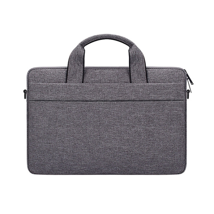 ST03S 15.6 inch Double Side Pockets Wearable Oxford Cloth Soft Handle Portable Laptop Tablet Bag(Deep Space Gray)