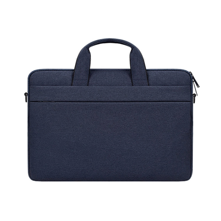 ST03S 15.6 inch Double Side Pockets Wearable Oxford Cloth Soft Handle Portable Laptop Tablet Bag(Navy Blue)