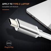 USB-C / Type-C 3.1 Male to DP Female HD Converter, Length: 12cm (Gold)