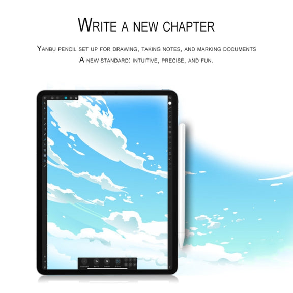 Active Capacitive Stylus Pen for iPad Series(White)