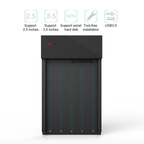 Blueendless 2.5 / 3.5 inch SSD USB 3.0 PC Computer External Solid State Mobile Hard Disk Box Hard Disk Drive (US Plug)