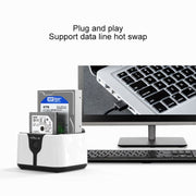 Blueendless 2.5 / 3.5 inch SATA USB 3.0 2 Bay Hard Drive Dock (AU Plug)