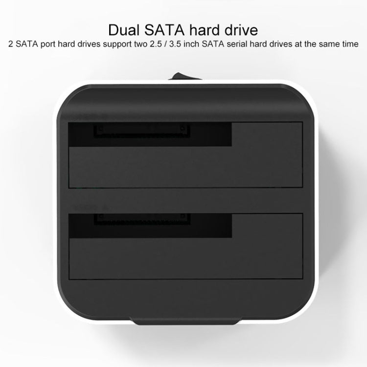 Blueendless 2.5 / 3.5 inch SATA USB 3.0 2 Bay Hard Drive Dock (UK Plug)