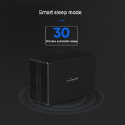 Blueendless Type-C / USB-C Interface 3.5 inch 2 Bay RAID Combination Array HDD External Enclosure (UK Plug)