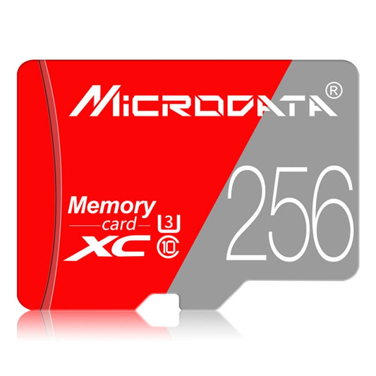 MICRODATA 256GB Class10 Red and Grey TF(Micro SD) Memory Card - free shipping - PMC Jewellery - Order now!