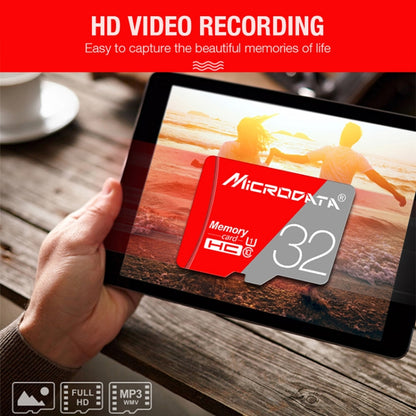 MICRODATA 256GB Class10 Red and Grey TF(Micro SD) Memory Card - free shipping - PMC Jewellery - Order now!