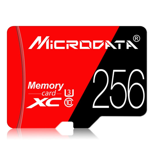 MICRODATA 256GB U3 Red and Black TF(Micro SD) Memory Card - free shipping - PMC Jewellery - Order now!