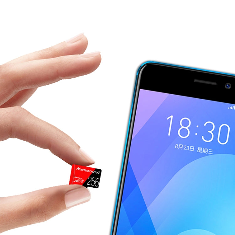 MICRODATA 256GB U3 Red and Black TF(Micro SD) Memory Card - free shipping - PMC Jewellery - Order now!