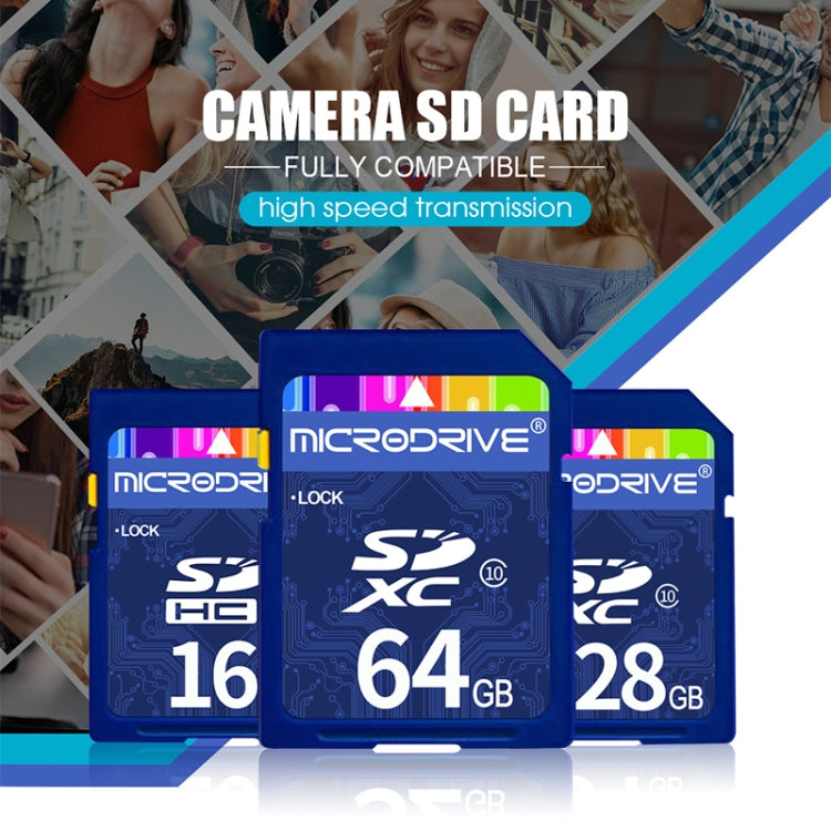 Microdrive 64GB High Speed Class 10 SD Memory Card for All Digital Devices with SD Card Slot - SD Card by PMC Jewellery | Online Shopping South Africa | PMC Jewellery | Buy Now Pay Later Mobicred