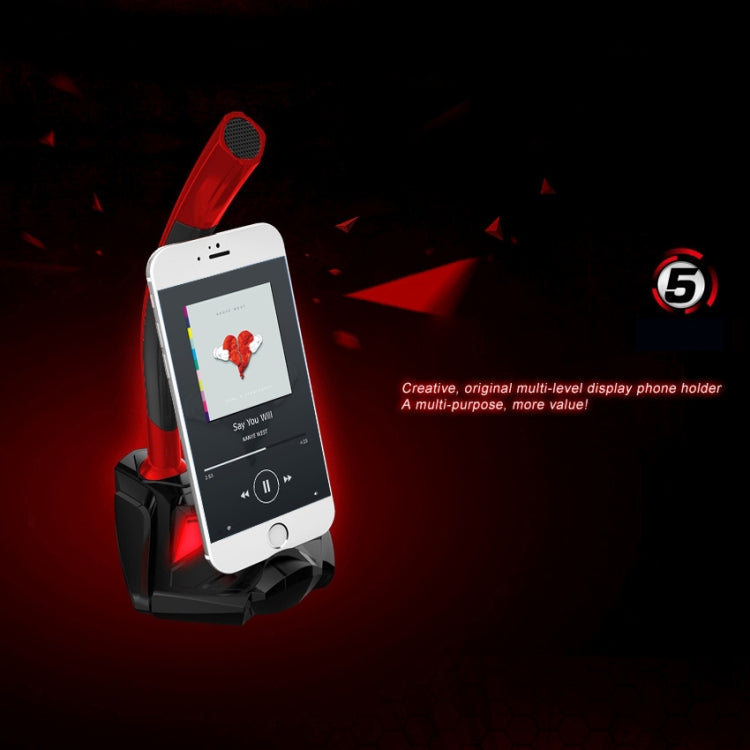 K1 Desktop Omnidirectional USB Wired Mic Condenser Microphone with Phone Holder, Compatible with PC / Mac for Live Broadcast, Show, KTV, etc - Microphone by PMC TechLife | Online Shopping South Africa | PMC TechLife | Buy Now Pay Later Mobicred