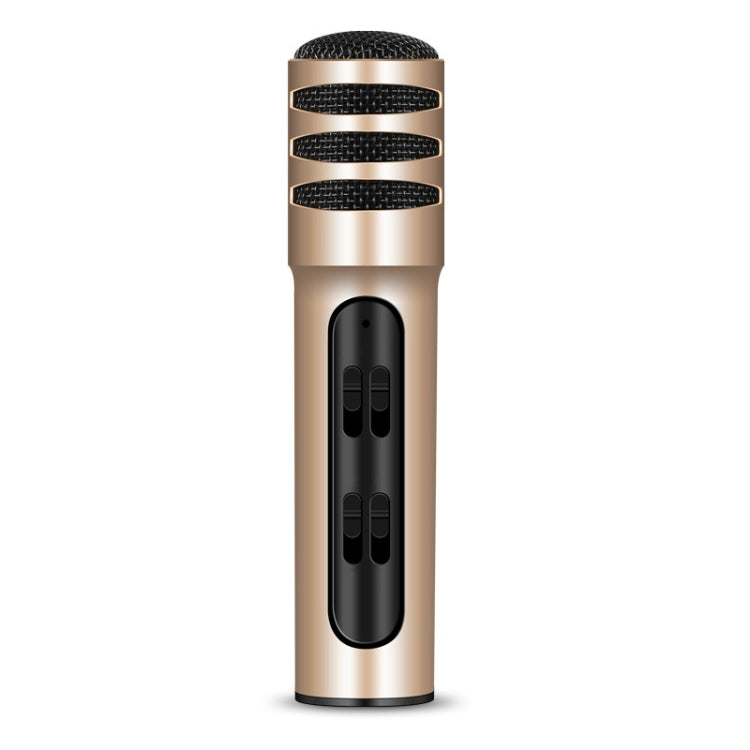 BGN-C7 Condenser Microphone Dual Mobile Phone Karaoke Live Singing Microphone Built-in Sound Card(Gold) - Microphone by PMC TechLife | Online Shopping South Africa | PMC TechLife | Buy Now Pay Later Mobicred