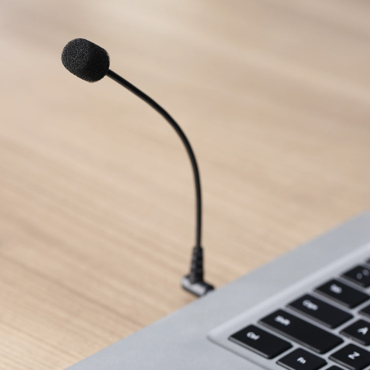BOYA BY-UM4 3.5mm Interface Plug Live Show Omni-directional Condenser Mic Mini Flexible Microphone for iPhone, Galaxy, Huawei, LG and other Smartphones(Black)