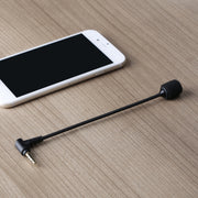 BOYA BY-UM4 3.5mm Interface Plug Live Show Omni-directional Condenser Mic Mini Flexible Microphone for iPhone, Galaxy, Huawei, LG and other Smartphones(Black)