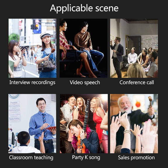 YICHUANG YC-LM10II 8 Pin Port Intelligent Noise Reduction Condenser Lavalier Microphone, Cable Length: 1.5m