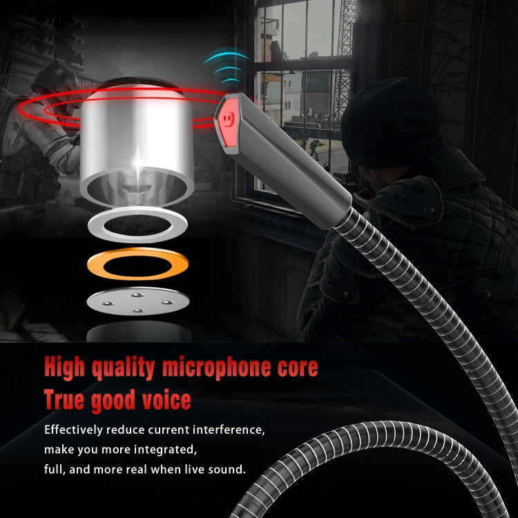 HXSJ F12 360 Degrees Bendable Drive-free USB Computer Microphone, Cable Length: 2.2m - free shipping - PMC Jewellery - Order now!