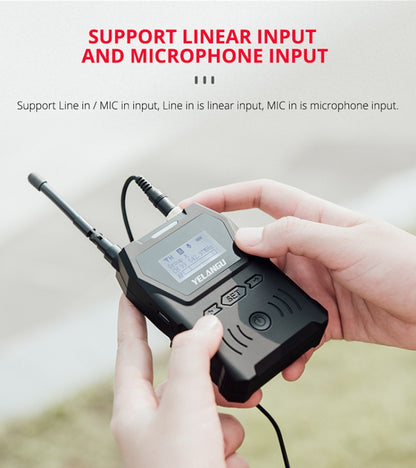 YELANGU YLG9929B MX4 Dual-Channel 100CH UHF Wireless Microphone System with 2 Transmitters and Receiver for DSLR Cameras and Video Cameras(Black) - free shipping - PMC Jewellery - Order now!