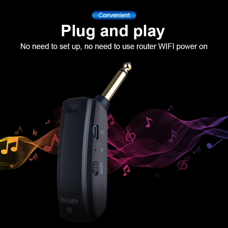 Measy AU688-U 20 Channels Wireless Guitar System Rechargeable Musical Instrument Transmitter Receiver - free shipping - PMC Jewellery - Order now!