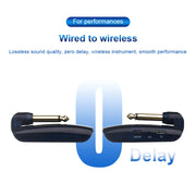 Measy AU688-U 20 Channels Wireless Guitar System Rechargeable Musical Instrument Transmitter Receiver