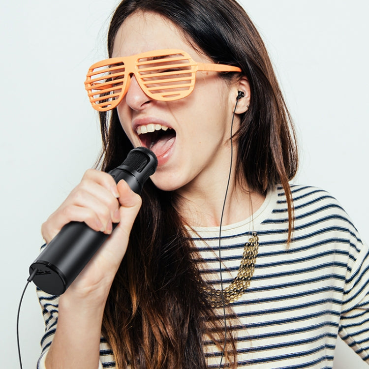K1 Bluetooth 4.2 Karaoke Live Stereo Sound Wireless Bluetooth Microphone (Gold)