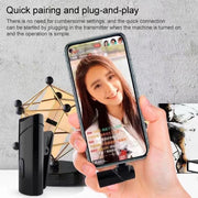 MY-M6 8 Pin Port Portable Smart Noise Reduction 2.4GHz Wireless Microphone with Clip