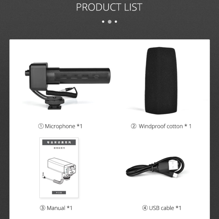 YELANG MIC09 Shotgun Gain Condenser Broadcast Microphone with Windshield for Canon / Nikon / Sony DSLR Cameras, Smartphones(Black) - free shipping - PMC Jewellery - Order now!