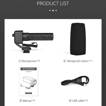 YELANG MIC09 Shotgun Gain Condenser Broadcast Microphone with Windshield for Canon / Nikon / Sony DSLR Cameras, Smartphones(Black) - free shipping - PMC Jewellery - Order now!