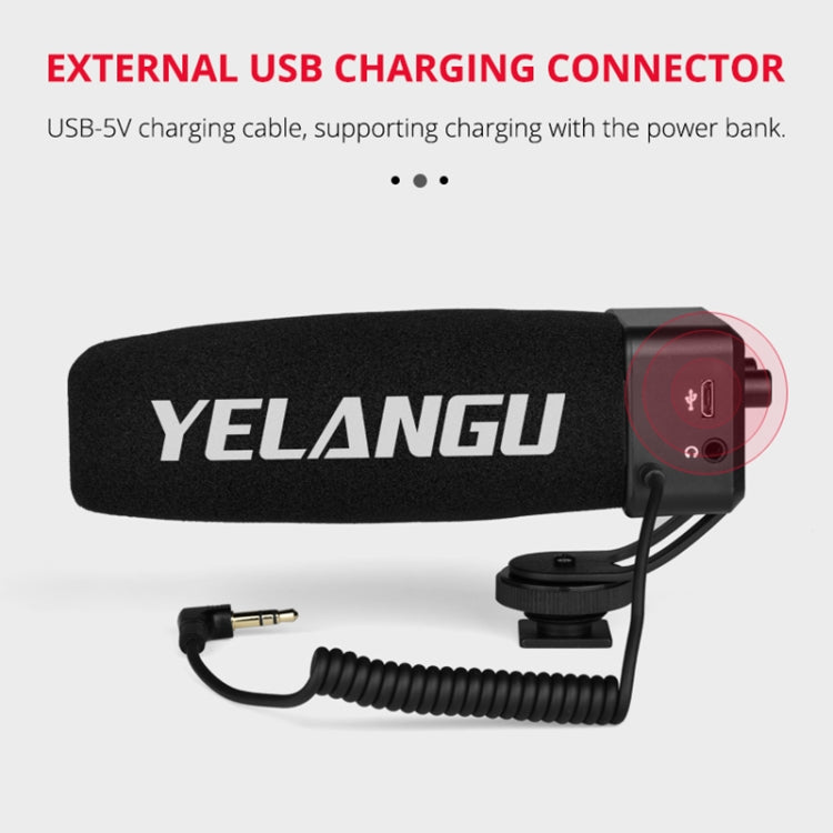 YELANG MIC09 Shotgun Gain Condenser Broadcast Microphone with Windshield for Canon / Nikon / Sony DSLR Cameras, Smartphones(Black) - free shipping - PMC Jewellery - Order now!