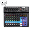 TEYUN NA8 8-channel Small Mixing Console Mobile Phone Sound Card Live Broadcast Computer Recording Console Processor, EU Plug(Black) - Live Sound Effects Processors by TEYUN | Online Shopping South Africa | PMC TechLife | Buy Now Pay Later Mobicred