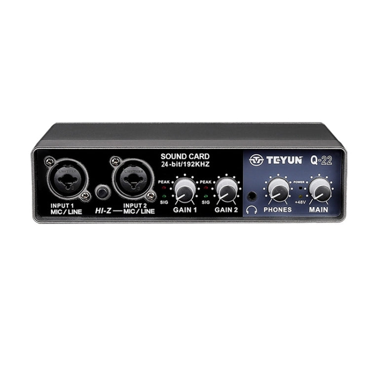 TEYUN Q-22 USB Computer Free Srive Microphone External Sound Card(Black) - free shipping - PMC Jewellery - Order now!