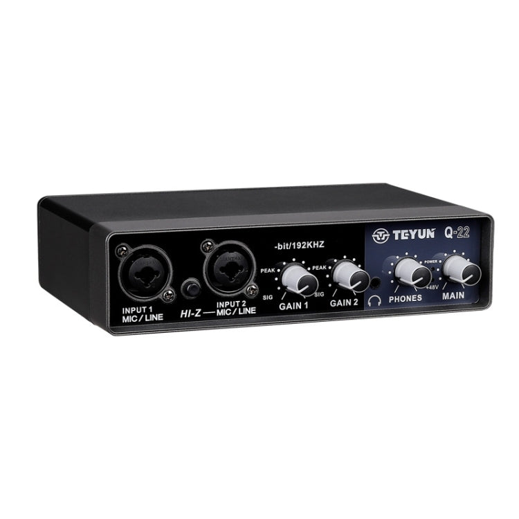 TEYUN Q-22 USB Computer Free Srive Microphone External Sound Card(Black) - free shipping - PMC Jewellery - Order now!