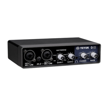 TEYUN Q-22 USB Computer Free Srive Microphone External Sound Card(Black) - free shipping - PMC Jewellery - Order now!