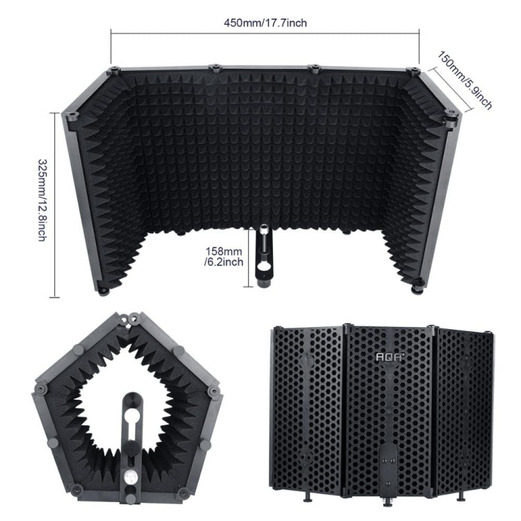 TEYUN S5 Microphone Soundproof Cover Windproof and Sound-absorbing Accessories(Black)