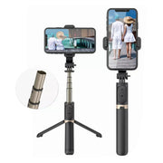Q03 Bluetooth Remote Control Tripod Selfie Stick Phone Holder (White)