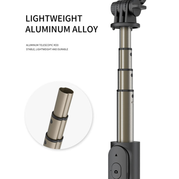 Q03 Bluetooth Remote Control Tripod Selfie Stick Phone Holder (White)