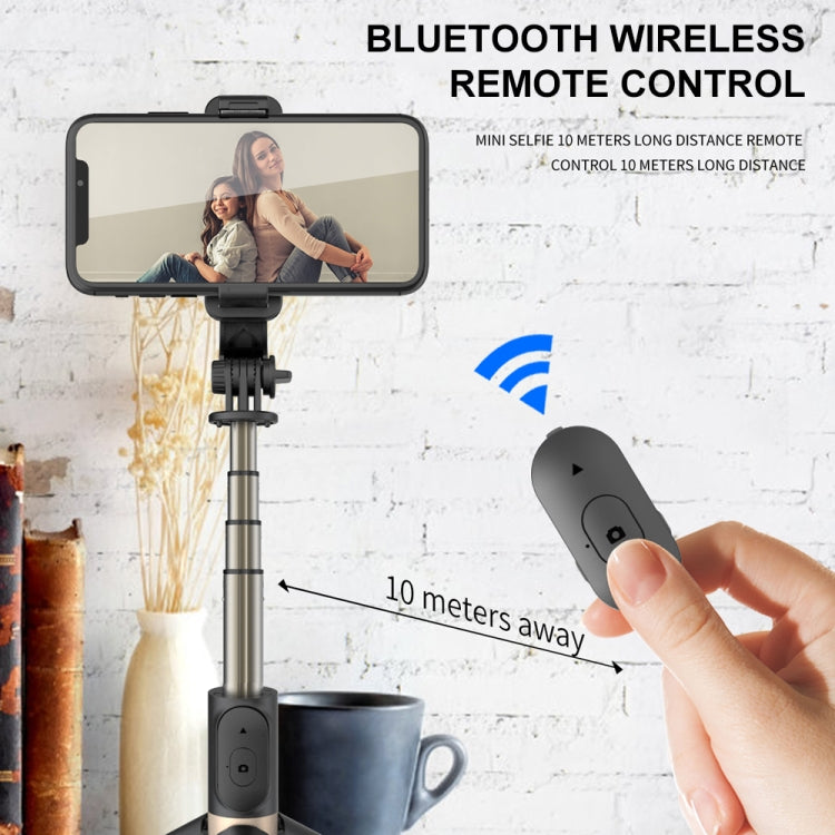 Q03 Bluetooth Remote Control Tripod Selfie Stick Phone Holder (White)