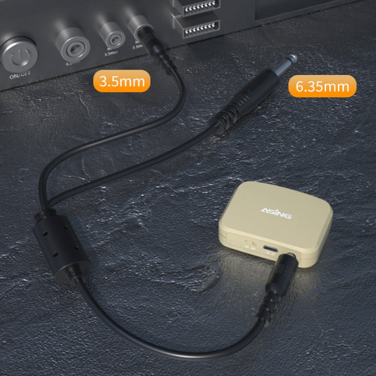 ASiNG  WM03 2.4G Wireless Microphone Headset Microphone Bluetooth Speaker Kit (White) - Microphone by ASiNG | Online Shopping South Africa | PMC TechLife | Buy Now Pay Later Mobicred