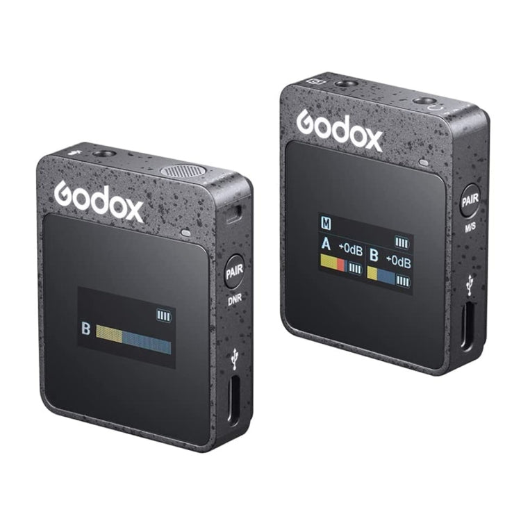 Godox MoveLink II M1 Wireless Lavalier Microphone System with Transmitters and Receiver for DSLR Cameras and Camcorders (Black) - free shipping - PMC Jewellery - Order now!