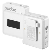Godox MoveLink II M1 Wireless Lavalier Microphone System with Transmitters and Receiver for DSLR Cameras and Camcorders (White)